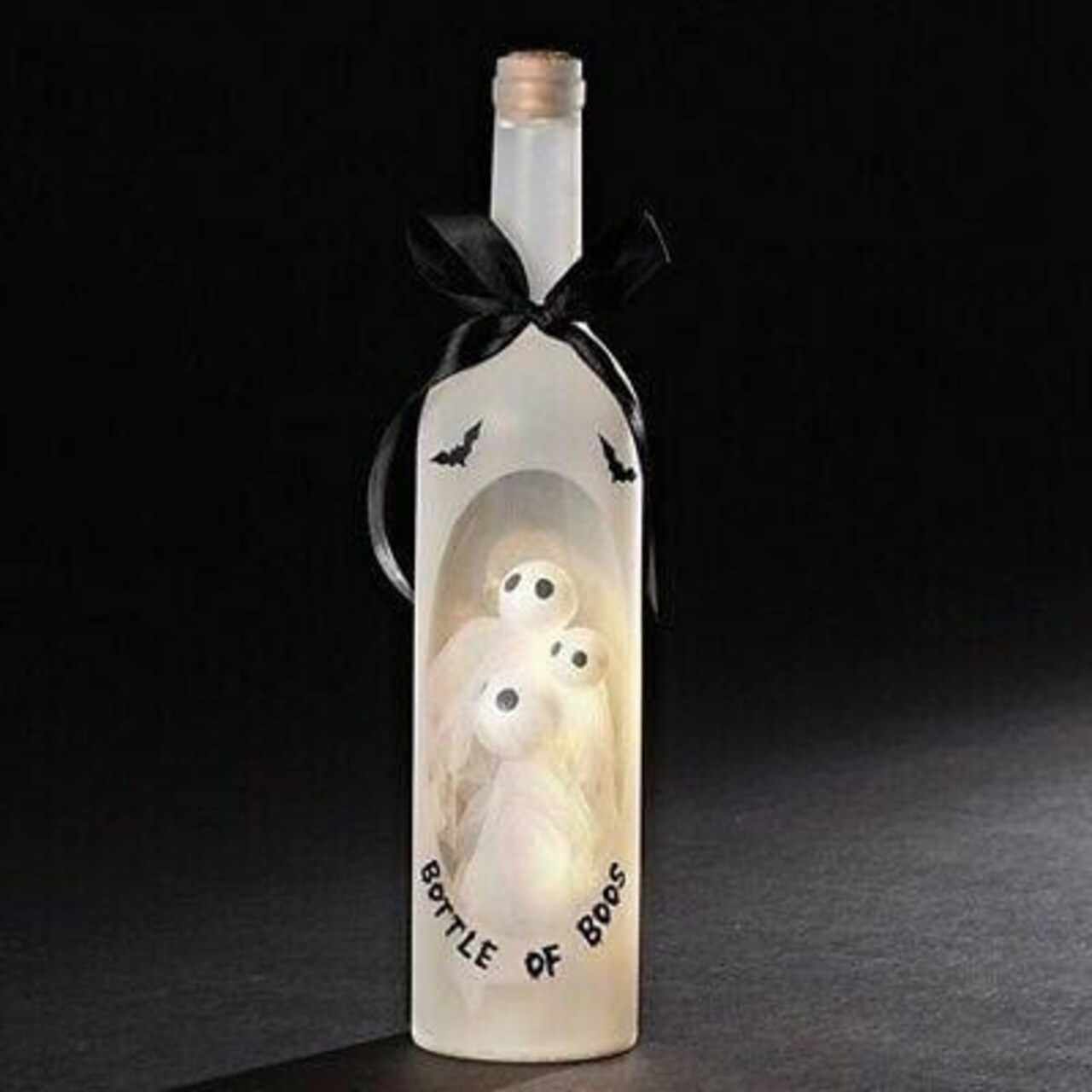 Roman 13.25" LED Bottle Of Boos Wine Bottle w/Ghosts #30701 Free shipping 48 states